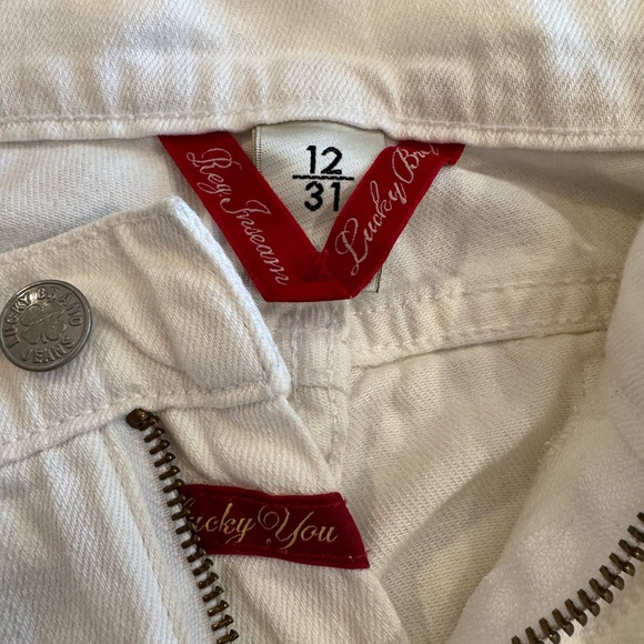 Lucky Brand Women's Crisp White Straight Leg Jeans - Picture 4 of 4